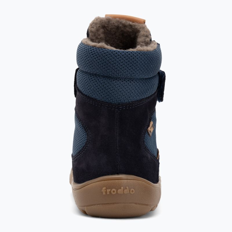 scarponi da neve Froddo Tex Winter blu scuro per bambini a piedi nudi 6