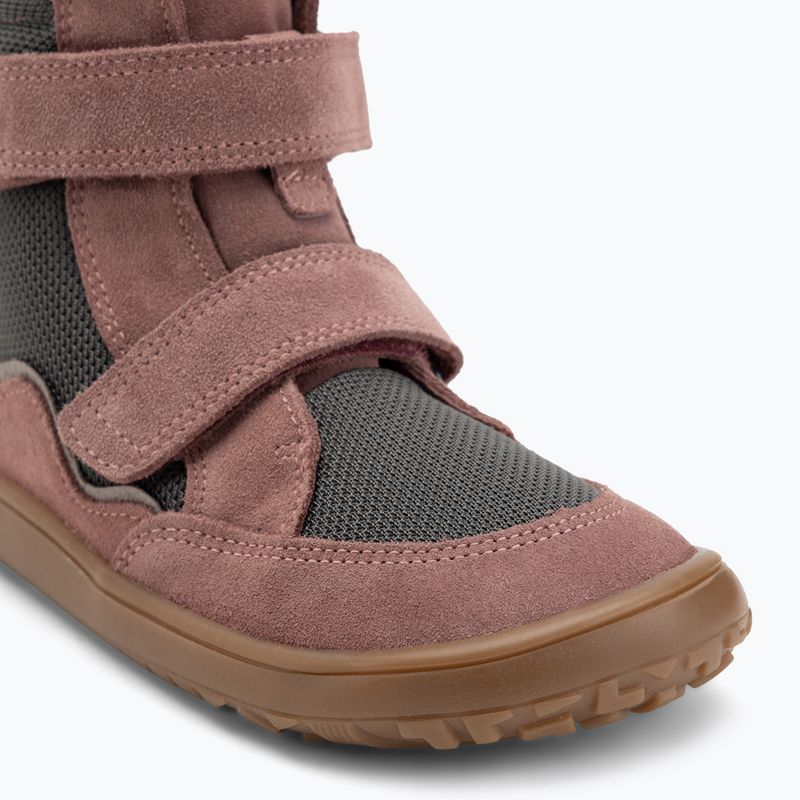 Scarponi da neve per bambini a piedi nudi Froddo Tex Winter grigio/rosa 7