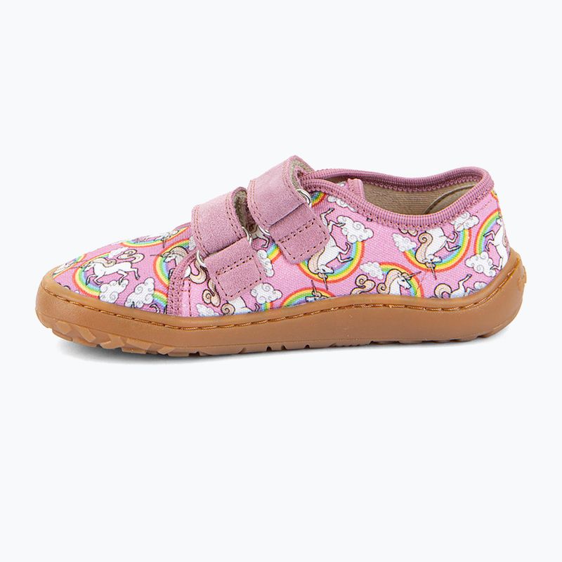 Scarpe barefoot bambino Froddo Canvas white/pink 2