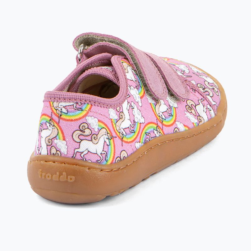 Scarpe barefoot bambino Froddo Canvas white/pink 4