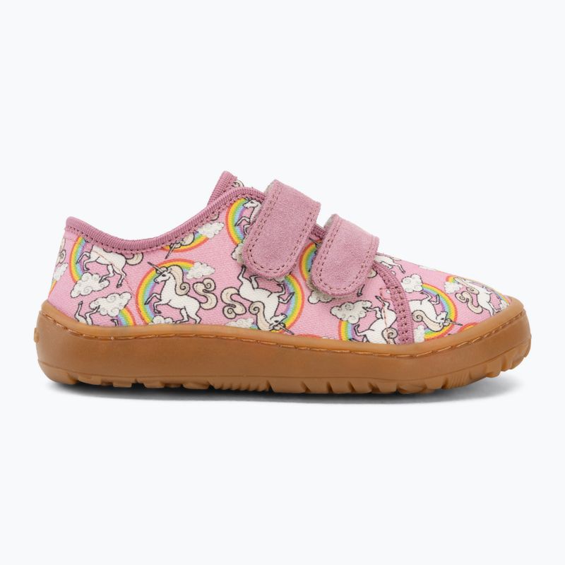 Scarpe barefoot bambino Froddo Canvas white/pink 2