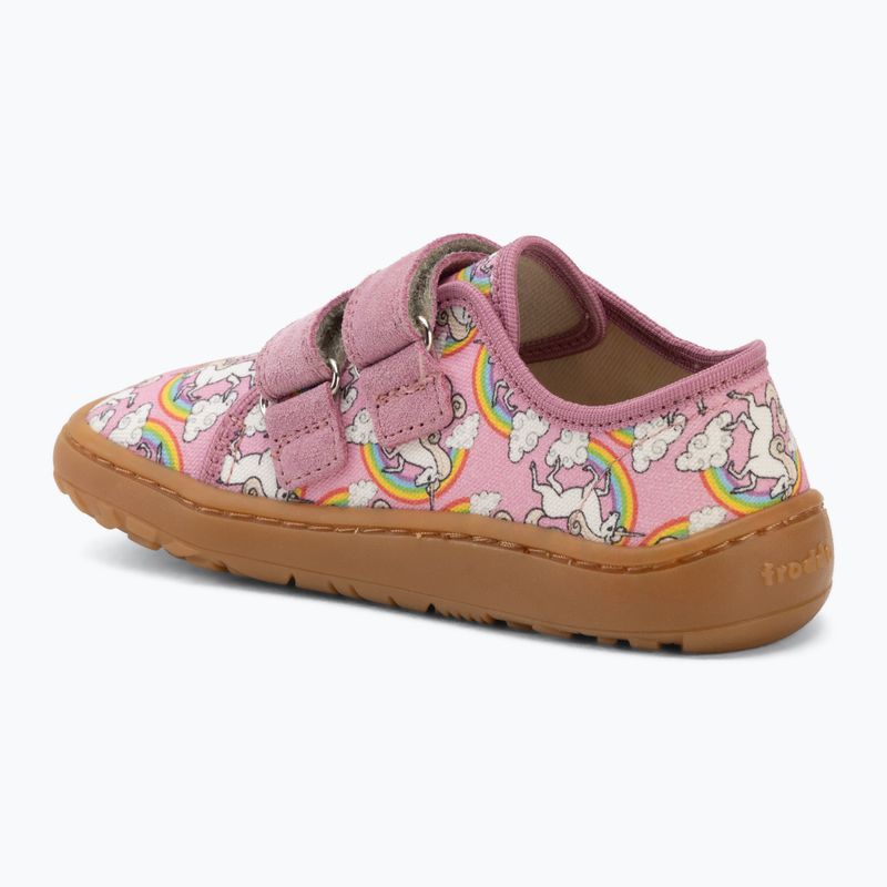 Scarpe barefoot bambino Froddo Canvas white/pink 3