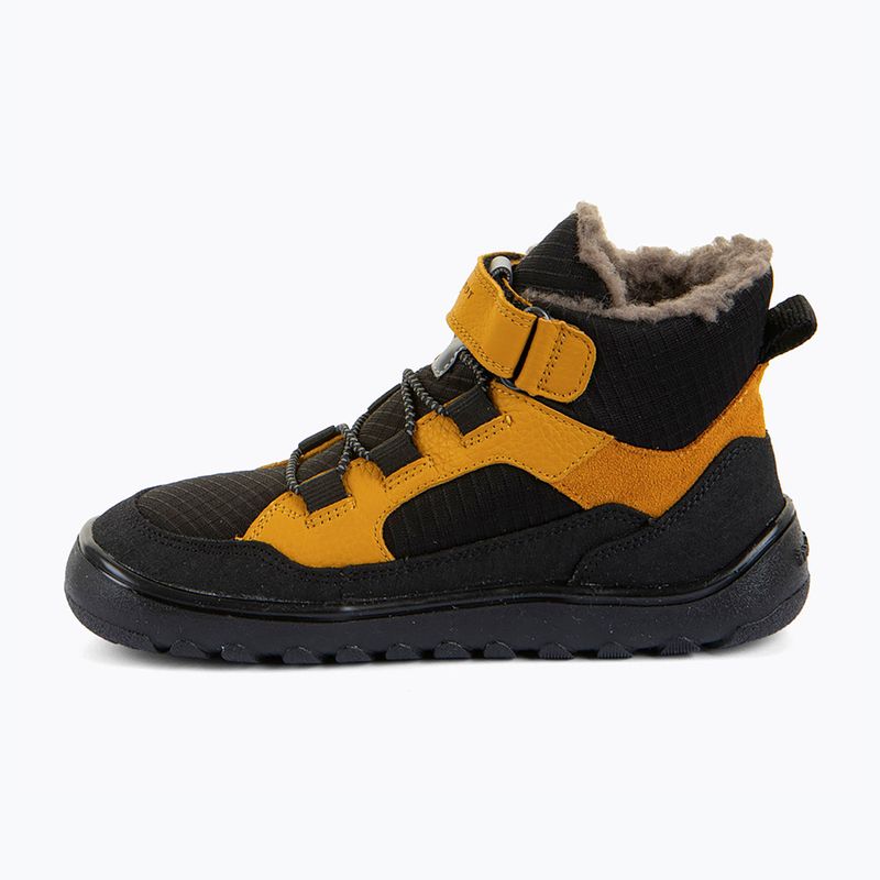 Doposci barefoot per bambini Froddo Barefoot Up Path Tex black/yellow 3