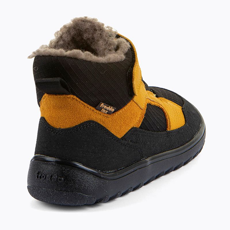 Doposci barefoot per bambini Froddo Barefoot Up Path Tex black/yellow 5