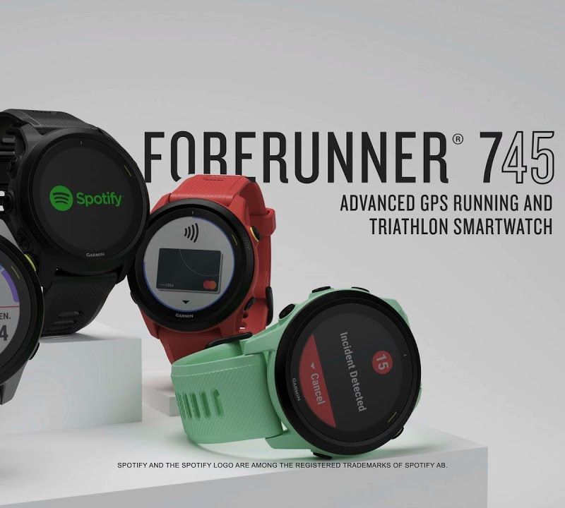 Orologio Garmin Forerunner 745 bianco 010-02445-13 8