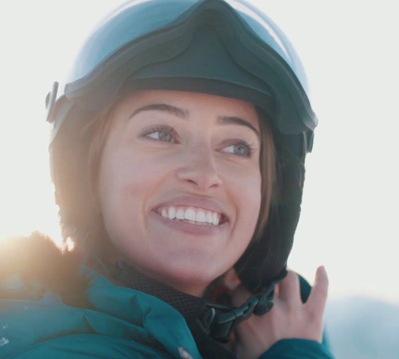 Rossignol Jr Sportchic Stretch Impr guanto da sci nero per bambini 8