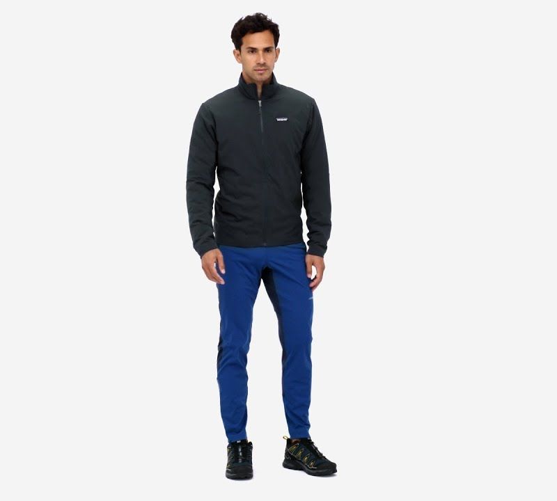 Giacca ibrida Patagonia Thermal Airshed da uomo blu ondulato 10