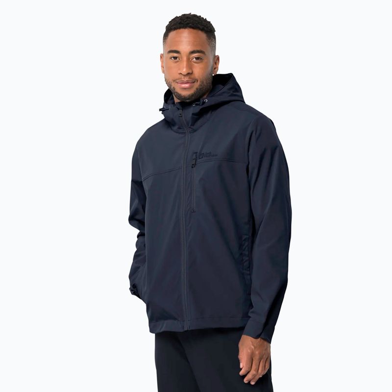 Jack Wolfskin Desert Wind - Giacca da uomo blu notte