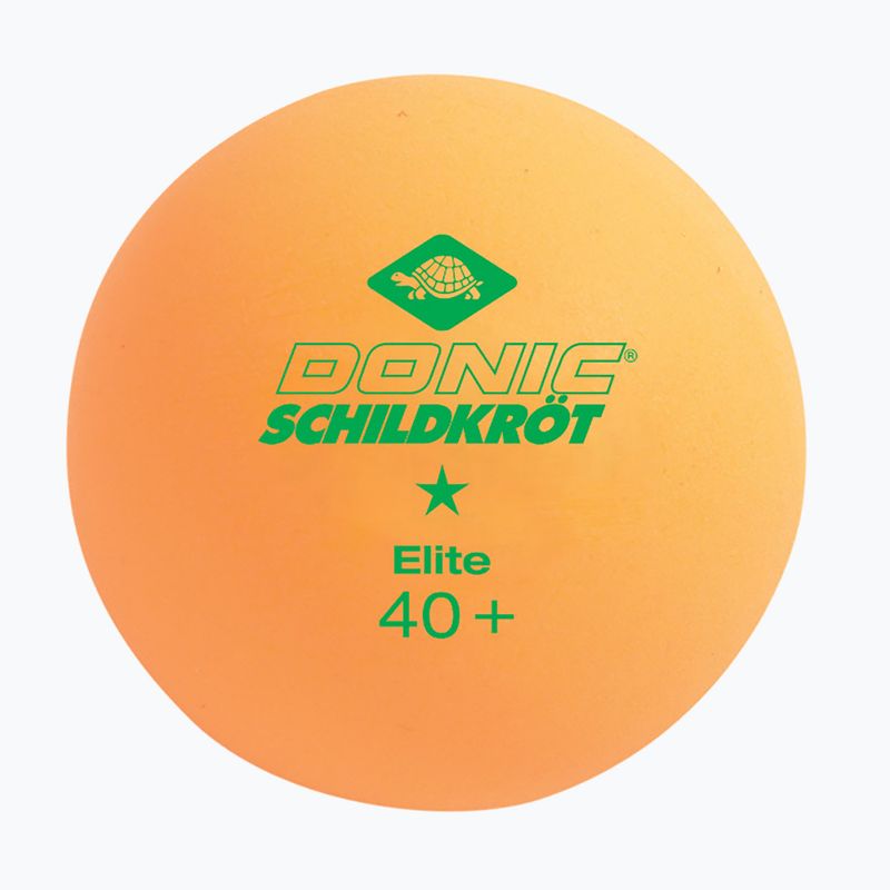 Palline da tennis da tavolo Donic-Schildkröt 1-Star Elite Poly 40+ 6 pz. bianco/arancio 3