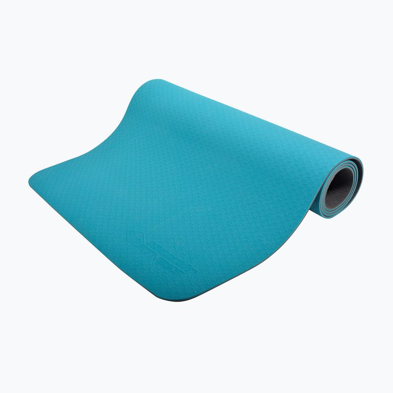 Tappetino yoga Schildkröt Bicolor 4 mm blu petrolio/antracite 5