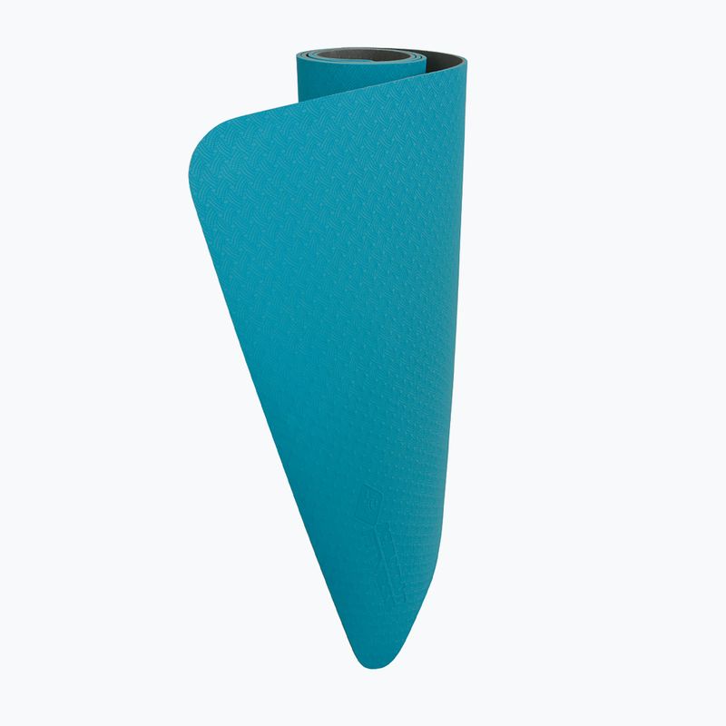 Tappetino yoga Schildkröt Bicolor 4 mm blu petrolio/antracite 7