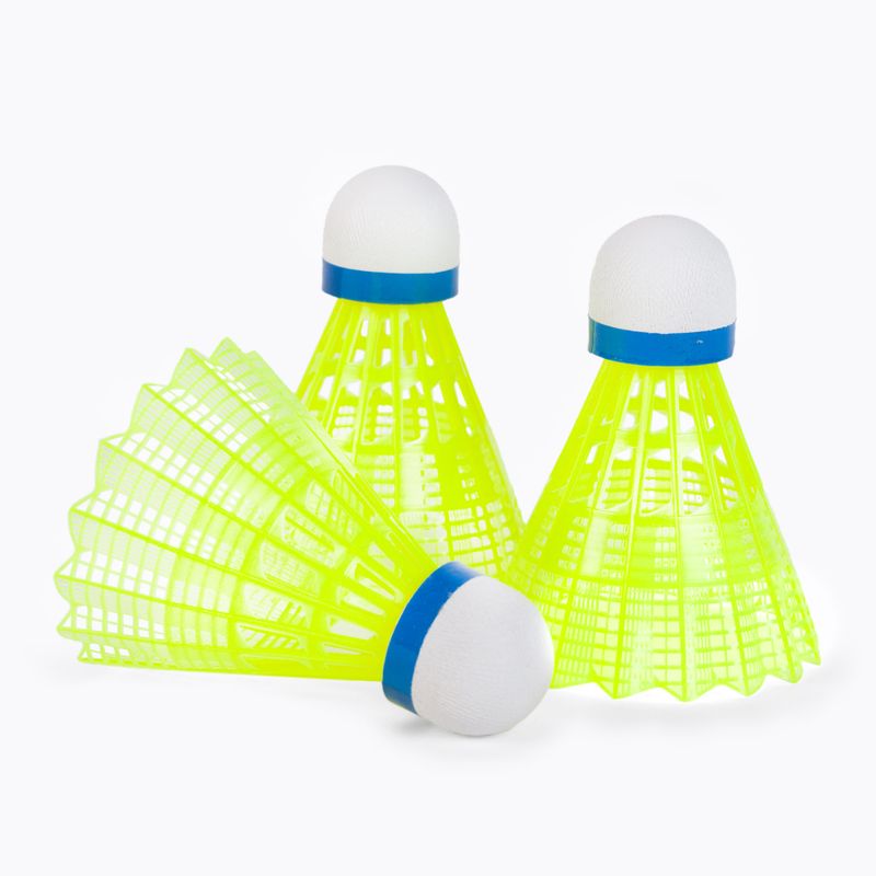 Volani Sunflex in nylon per badminton 3XY 3 pezzi giallo 53559 2