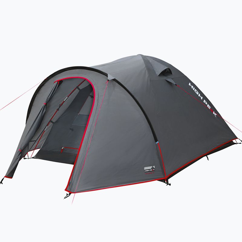 Tenda da campeggio per 4 persone High Peak Nevada 4 grigio scuro/rosso