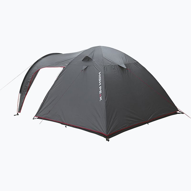 Tenda da campeggio High Peak 4 persone Kira 4 grigio scuro/rosso 3