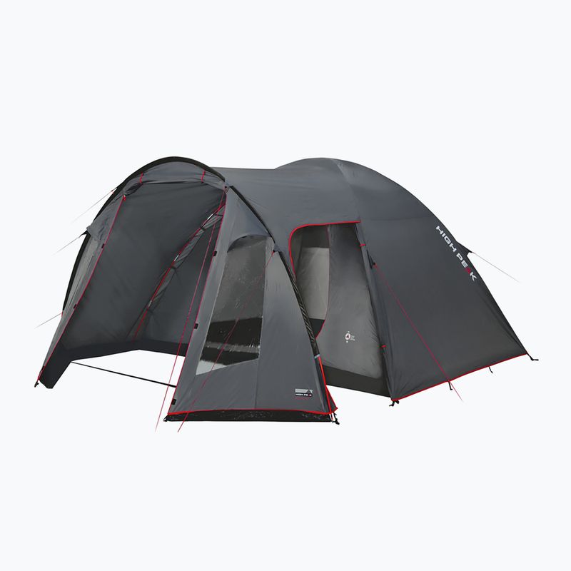 Tenda da campeggio per 4 persone High Peak Tessin 4 grigio scuro/rosso
