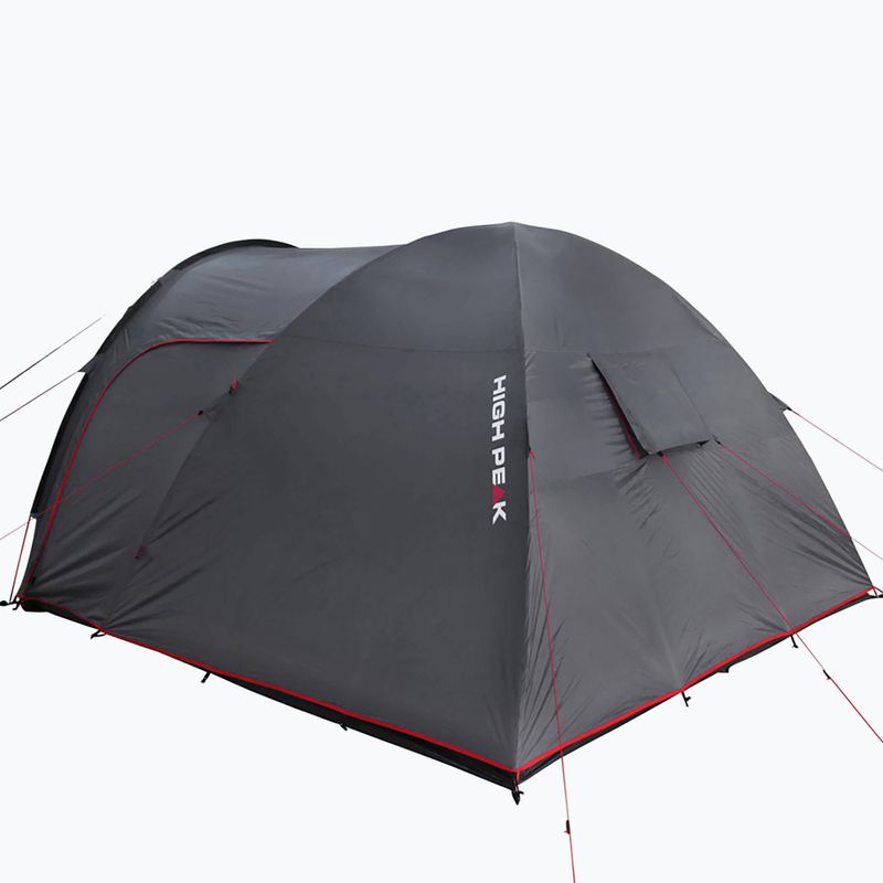 Tenda da campeggio per 4 persone High Peak Tessin 4 grigio scuro/rosso 3