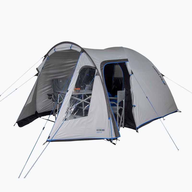 Tenda da campeggio per 4 persone High Peak Tessin 4 grigio nimbus 5