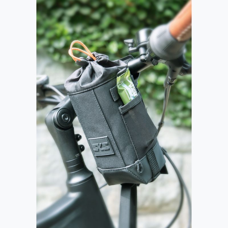 SKS Urban Steambag 1,25 l borsa da manubrio per bicicletta nera 7