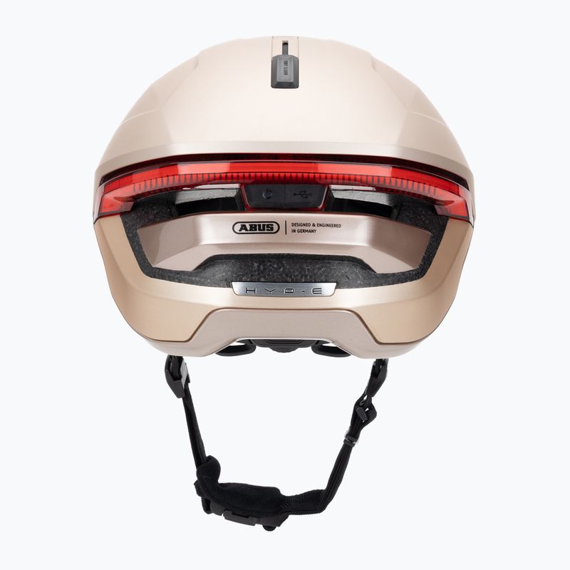Casco da bici con indicatori di direzione ABUS Hyp-E champagne gold 4