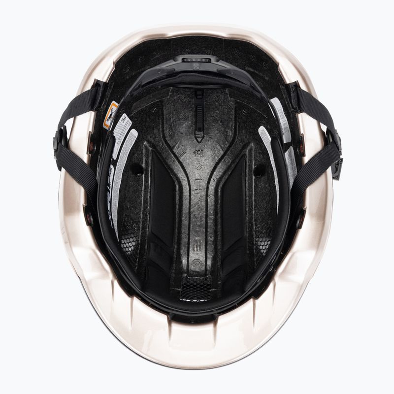 Casco da bici con indicatori di direzione ABUS Hyp-E champagne gold 5