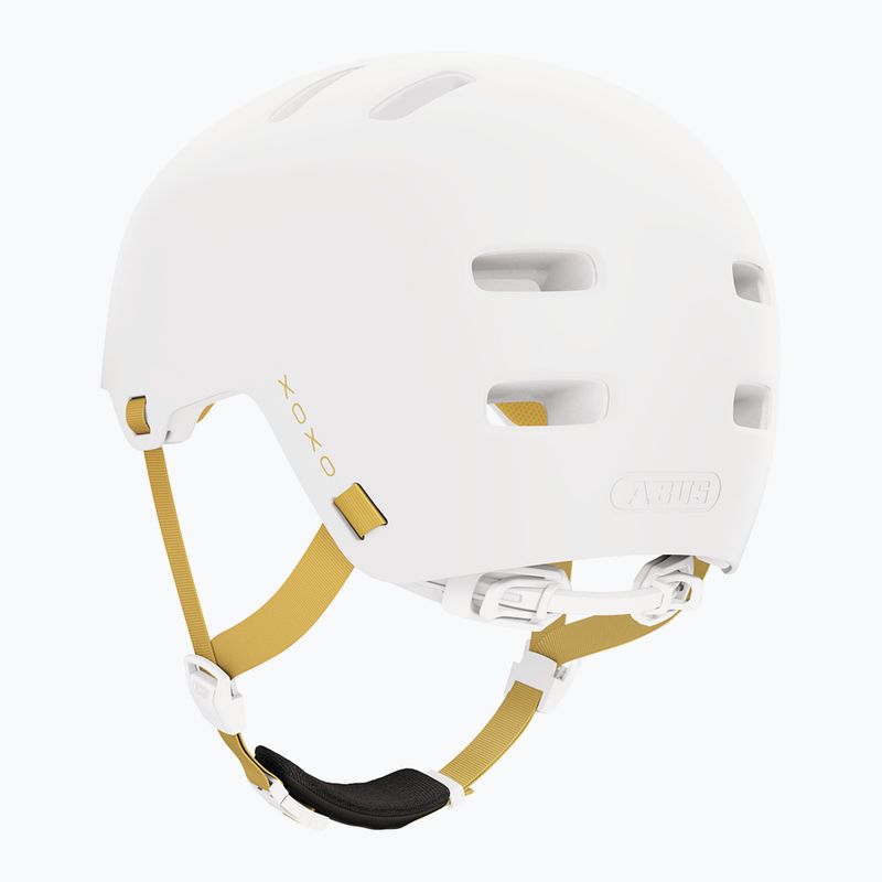 ABUS casco da bicicletta Xoxo in pile bianco 2