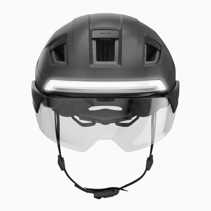 Casco da bicicletta ABUS Hyp-e Ace volcano titan con indicatori di direzione 4