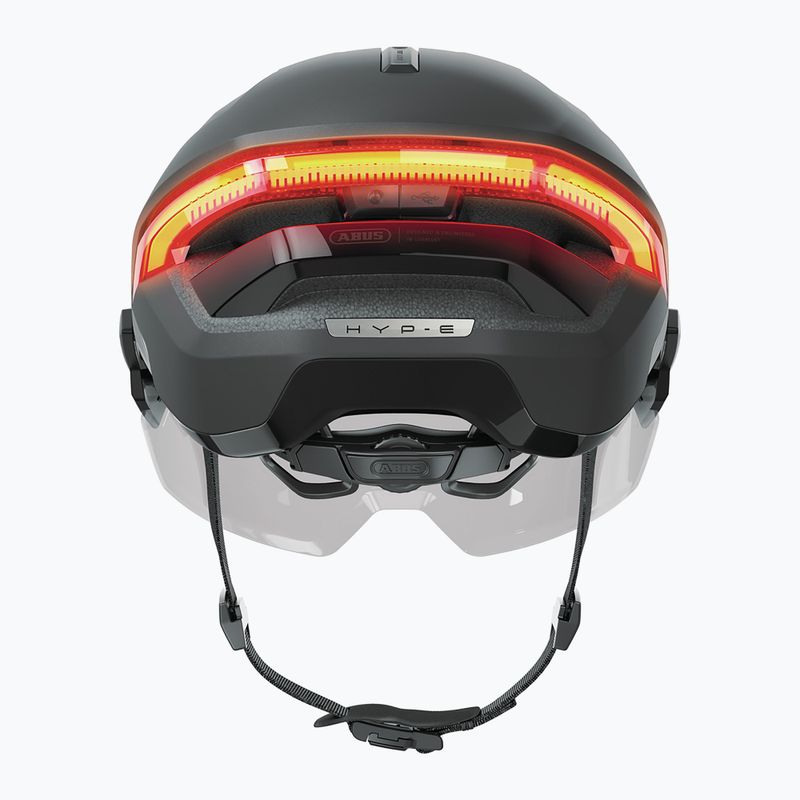Casco da bicicletta ABUS Hyp-e Ace volcano titan con indicatori di direzione 5