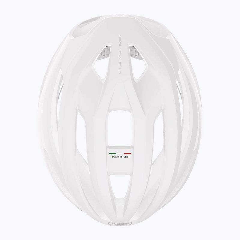 Casco da bicicletta ABUS StormChaser Ace bianco puro 6