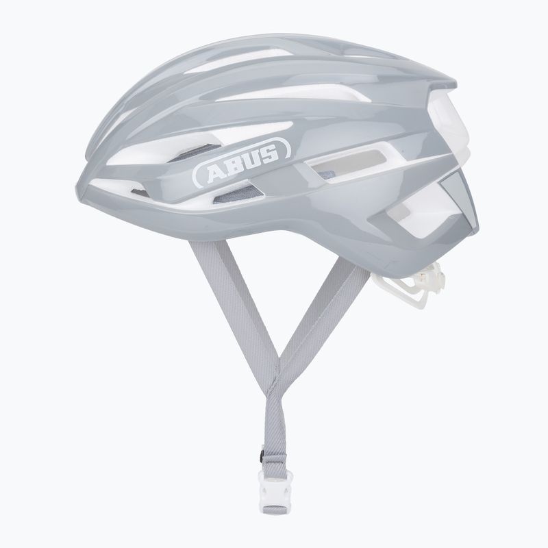 Casco da bicicletta ABUS StormChaser Ace grigio puro 3