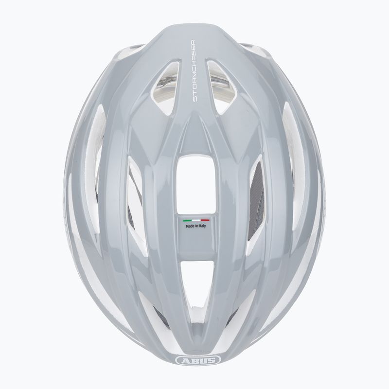 Casco da bicicletta ABUS StormChaser Ace grigio puro 6