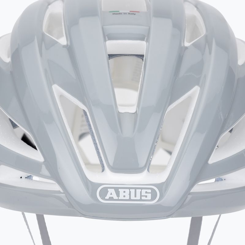 Casco da bicicletta ABUS StormChaser Ace grigio puro 7