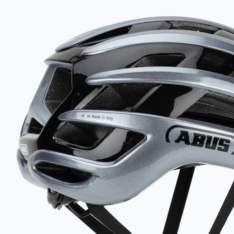 Casco da ciclismo ABUS Airbreaker 2.0 graphite silver 7