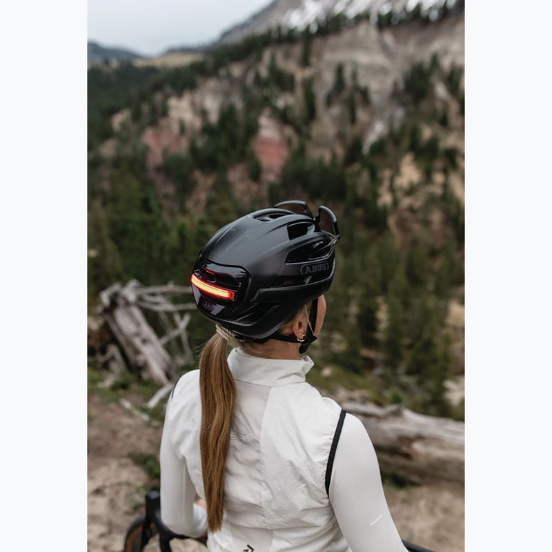 Casco da ciclismo ABUS Taipan LED velcet black 7