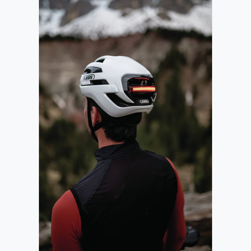 Casco da ciclismo ABUS Taipan LED shiny white 10