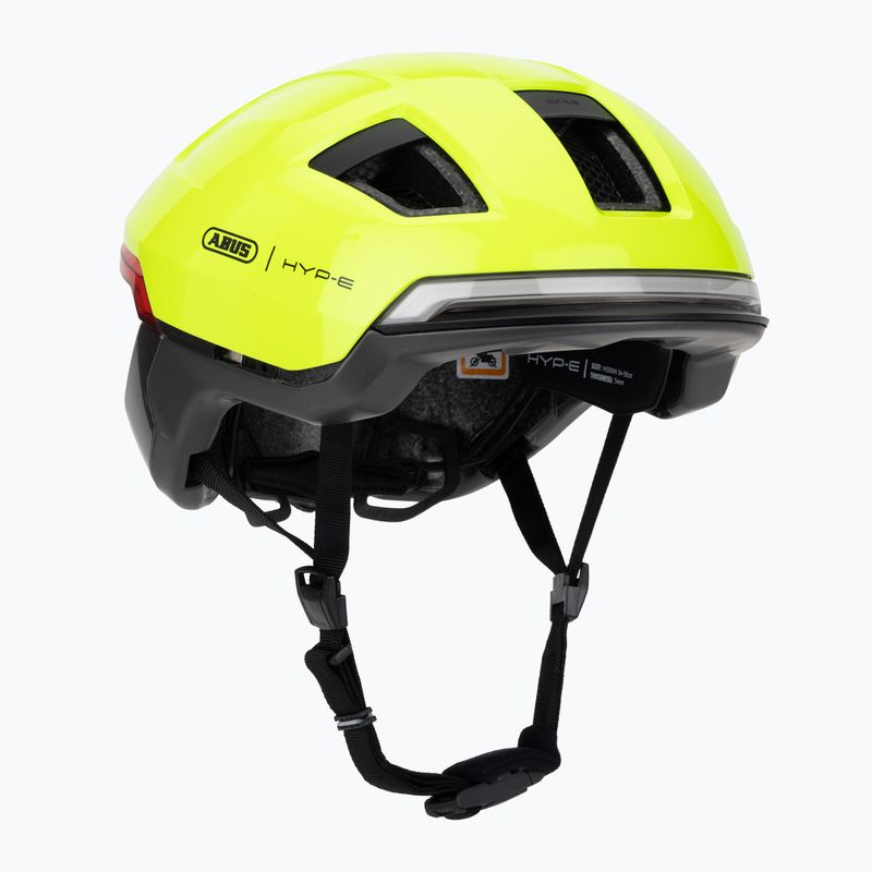 Casco da bici con indicatori di direzione ABUS Hyp-e Ace signal yellow 8