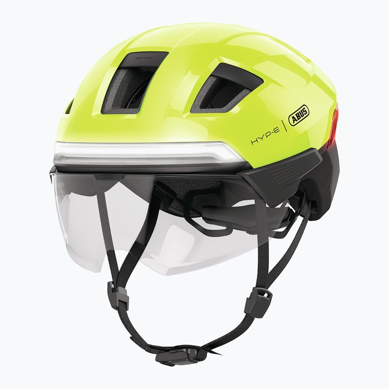 Casco da bici con indicatori di direzione ABUS Hyp-e Ace signal yellow 9