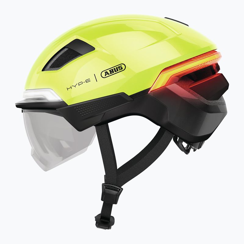 Casco da bici con indicatori di direzione ABUS Hyp-e Ace signal yellow 10