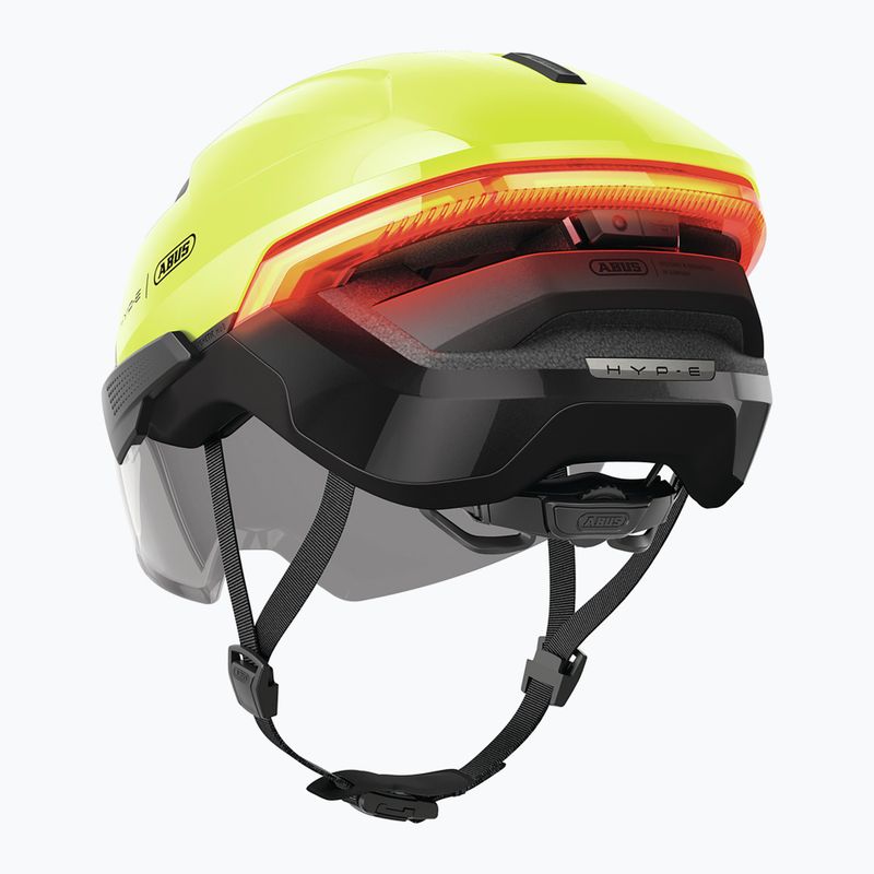 Casco da bici con indicatori di direzione ABUS Hyp-e Ace signal yellow 12