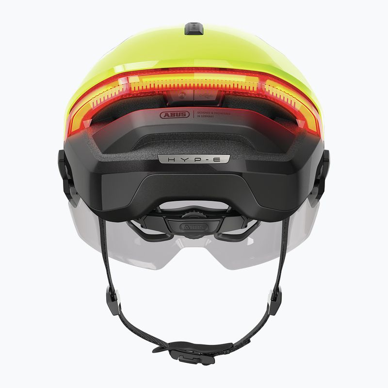 Casco da bici con indicatori di direzione ABUS Hyp-e Ace signal yellow 14