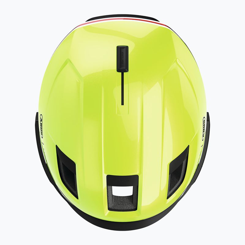 Casco da bici con indicatori di direzione ABUS Hyp-e Ace signal yellow 15