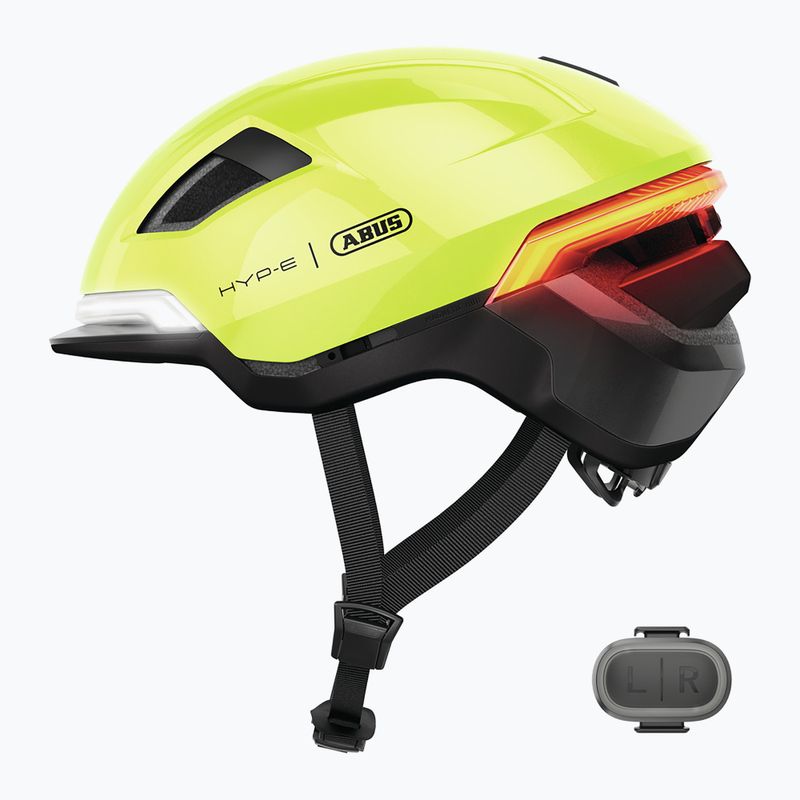Casco da bici con indicatori di direzione ABUS Hyp-E signal yellow 3