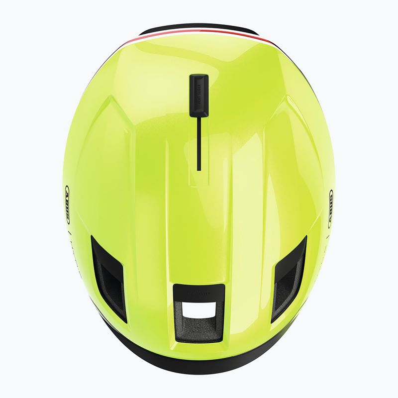 Casco da bici con indicatori di direzione ABUS Hyp-E signal yellow 7