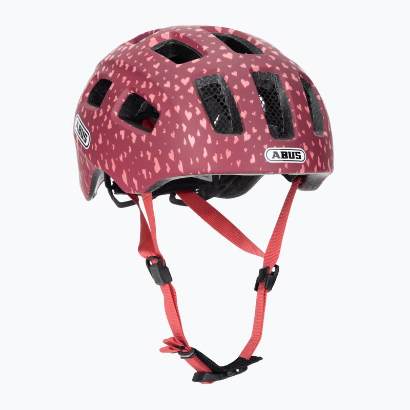 Casco da bici per bambini ABUS Youn-I 2.0 cuore di ciliegia