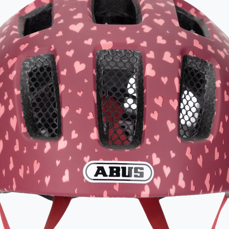 Casco da bici per bambini ABUS Youn-I 2.0 cuore di ciliegia 7