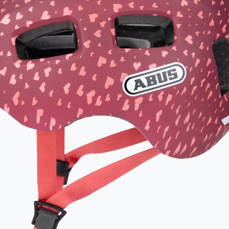 Casco da bici per bambini ABUS Youn-I 2.0 cuore di ciliegia 8