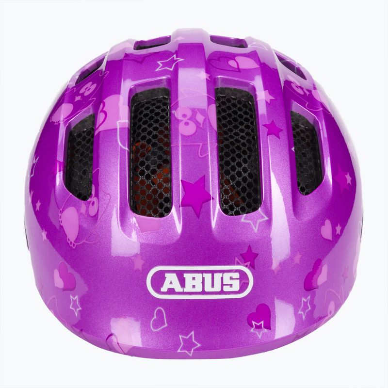 Casco da bicicletta ABUS per bambini Smiley 3.0 stella viola 2