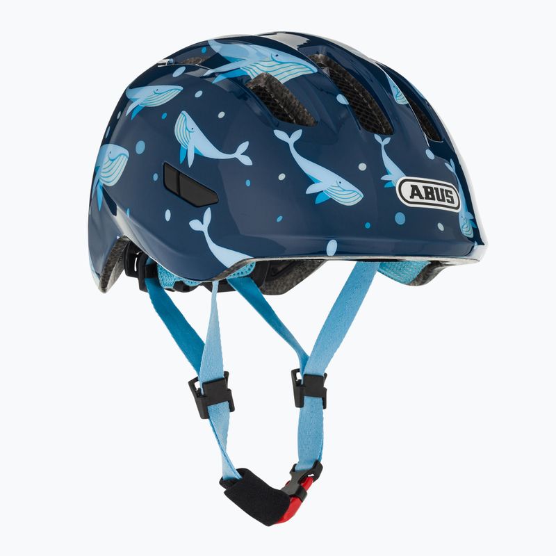 Casco da bicicletta per bambini ABUS Smiley 3.0 balena blu