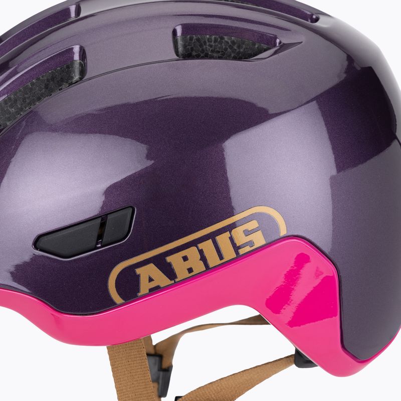 ABUS Casco da bici per bambini Smiley 3.0 ACE LED royal purple 7