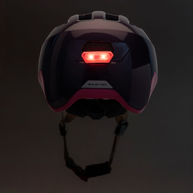 ABUS Casco da bici per bambini Smiley 3.0 ACE LED royal purple 8