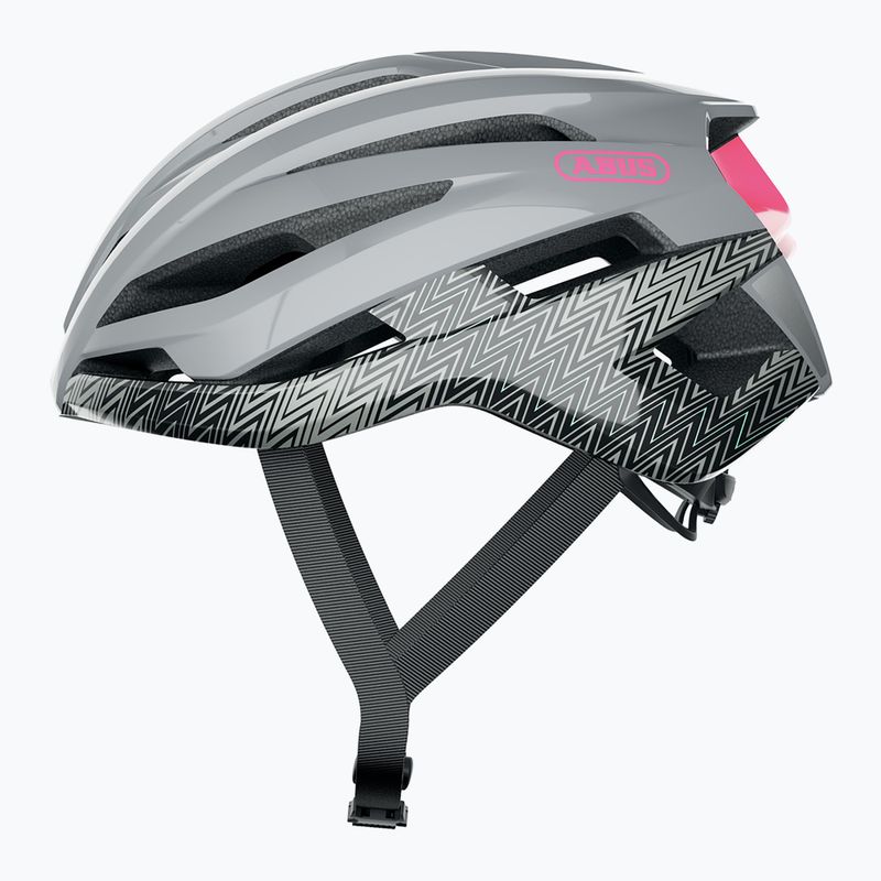 Casco da bici ABUS StormChaser grigio zig-zag 3